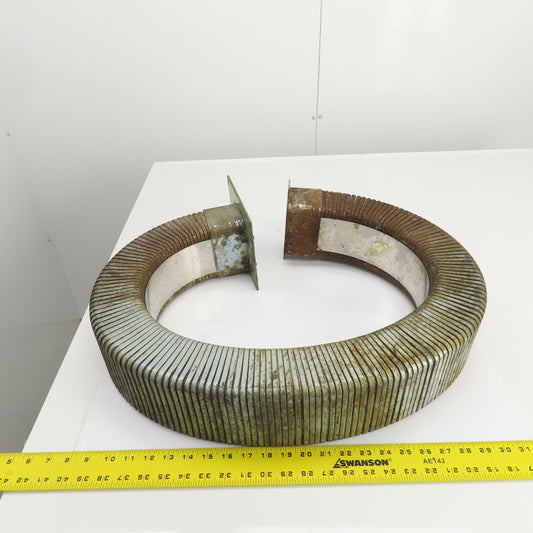 46-1/2" OAL Steel Enclosed Cable Carrier Energy Chain 4-1/4" x 2-3/4" ID