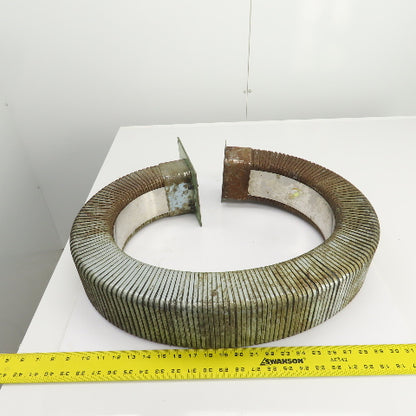 46-1/2" OAL Steel Enclosed Cable Carrier Energy Chain 4-1/4" x 2-3/4" ID