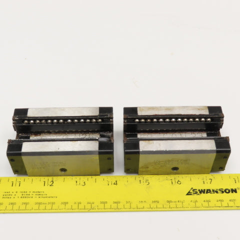 Star 1699-220-02 20mm Profile Rail Bearing Ball Slide Lot Of 2