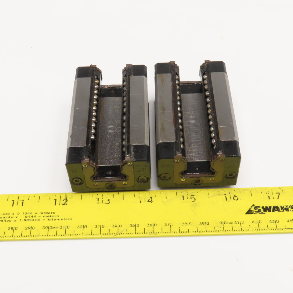 Star 1699-220-02 20mm Profile Rail Bearing Ball Slide Lot Of 2