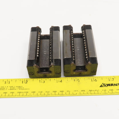 Star 1699-220-02 20mm Profile Rail Bearing Ball Slide Lot Of 2