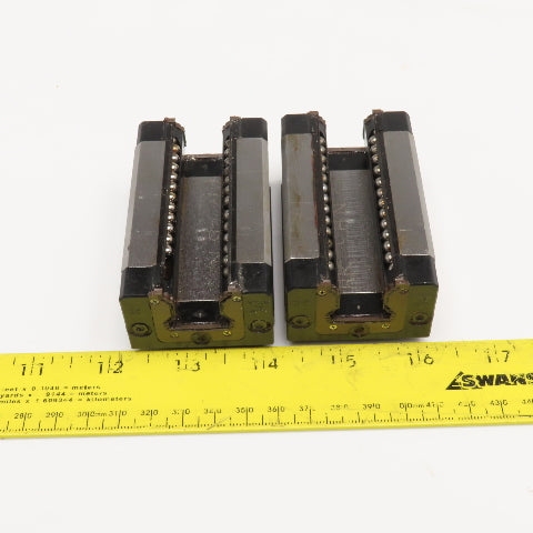Star 1699-220-02 20mm Profile Rail Bearing Ball Slide Lot Of 2
