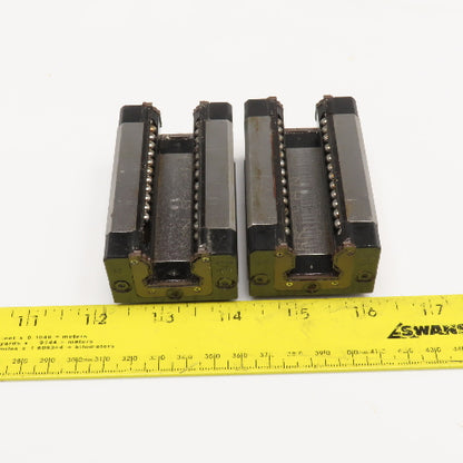 Star 1699-220-02 20mm Profile Rail Bearing Ball Slide Lot Of 2