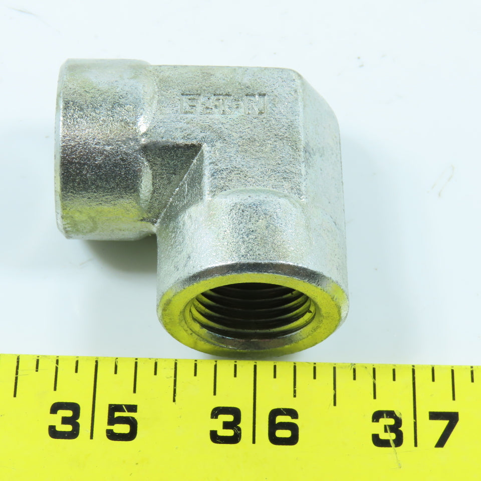 Eaton 2087-8-8S Hydraulic Adapter 90° Elbow 1/2"-14 NPT Female x Female Lot of 3
