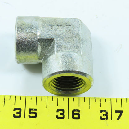 Eaton 2087-8-8S Hydraulic Adapter 90° Elbow 1/2"-14 NPT Female x Female Lot of 3