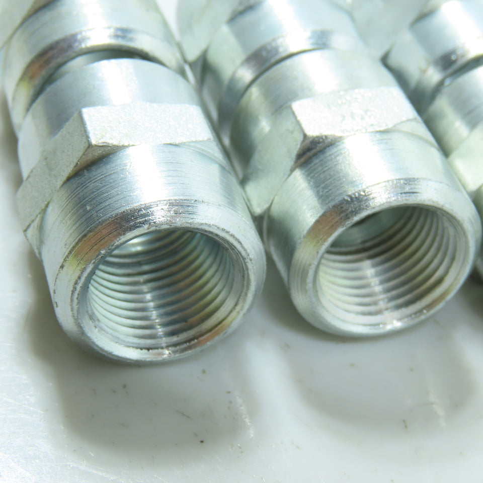 Eaton 2096-6S Hydraulic Adapter Fitting 3/8"-18 NPT Female x Female Lot of 6