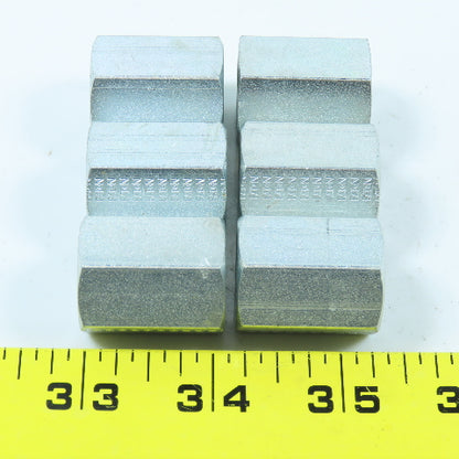 Eaton Hydraulic Adapter Fitting 3/8"-18 NPT Female x Female Lot of 6
