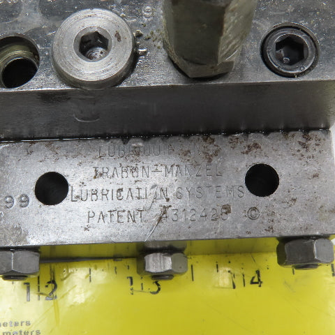 Lubriquip Graco 527-100-581 Lubrication Divider Valve Bank Manifold W/ Filter