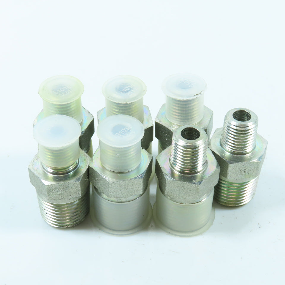 Eaton 1/4" x 3/4" NPT Male Hydraulic Adapter Reducer Bushing Fitting Lot of 7