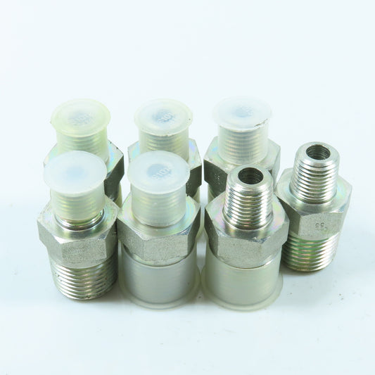 Eaton 1/4" x 3/4" NPT Male Hydraulic Adapter Reducer Bushing Fitting Lot of 7