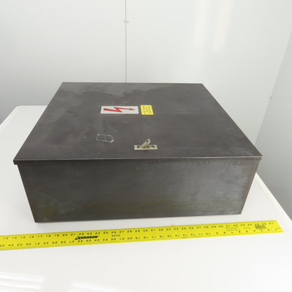 27-1/2" x 25-1/2" x 10" Wall Mount Electrical Enclosure W/Hinged Door