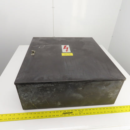 27-1/2" x 25-1/2" x 10" Wall Mount Electrical Enclosure W/Hinged Door