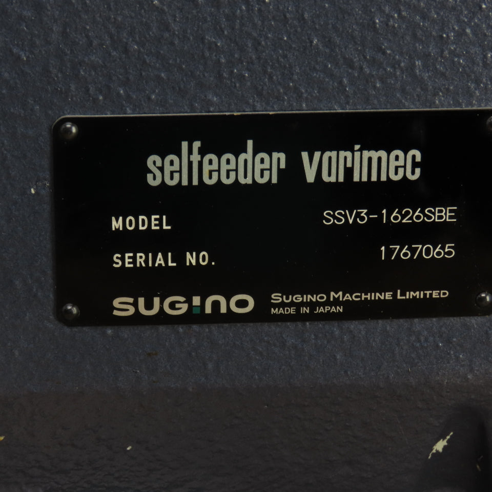 Sugino Selfeeder Varimec SSV3-1626SBE Servo Driven Drilling Head 8.87" Stroke