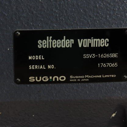 Sugino Selfeeder Varimec SSV3-1626SBE Servo Driven Drilling Head 8.87" Stroke