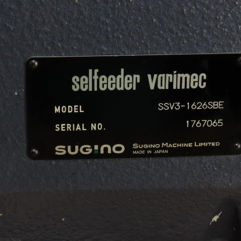 Sugino Selfeeder Varimec SSV3-1626SBE Servo Driven Drilling Head 8.87" Stroke