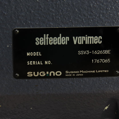 Sugino Selfeeder Varimec SSV3-1626SBE Servo Driven Drilling Head 8.87" Stroke