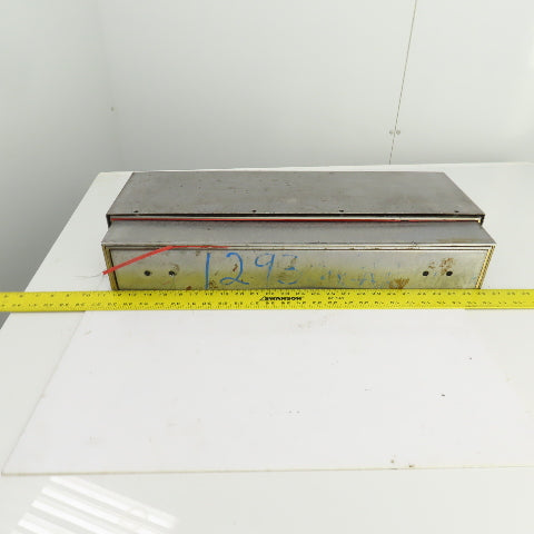 Hennig 25-1/2" Wide Steel Telescopic Way Cover 32" Long Extended
