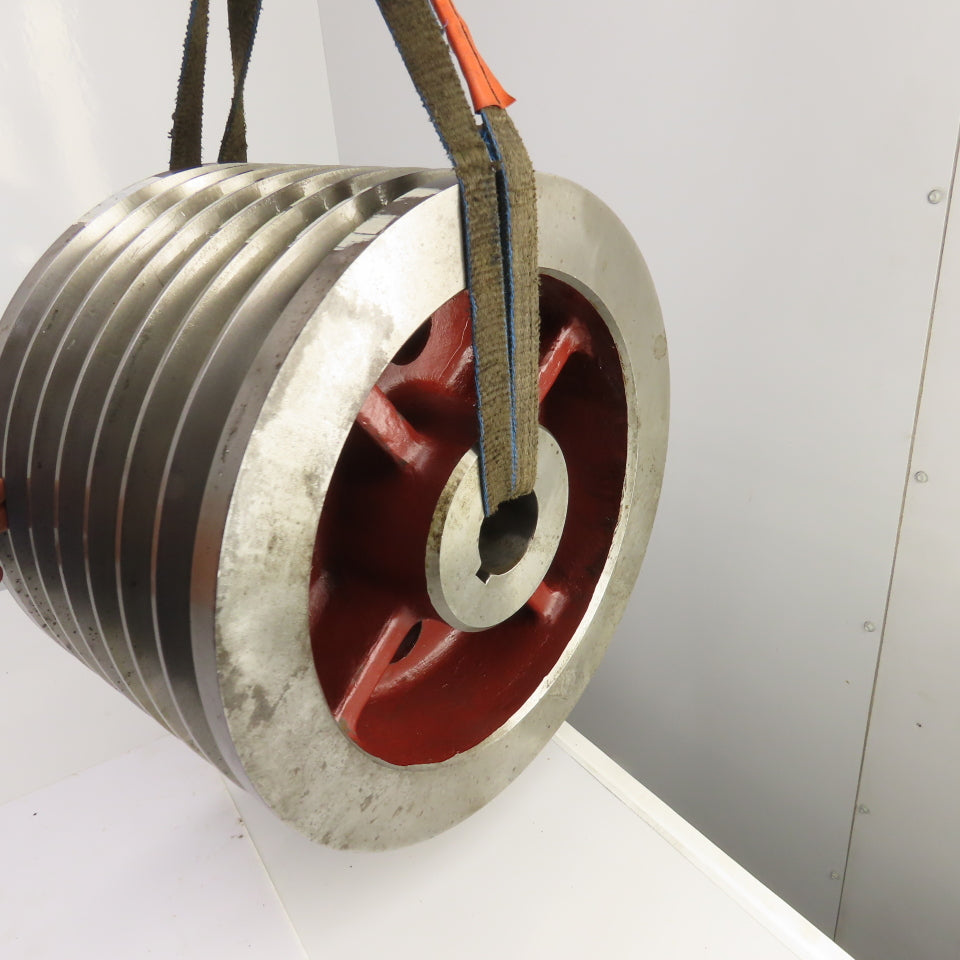 K-1772 7 Groove 18-3/16" OD D Section 38° V-Belt Pulley 2-5/8" Bore 11-3/8" Wide