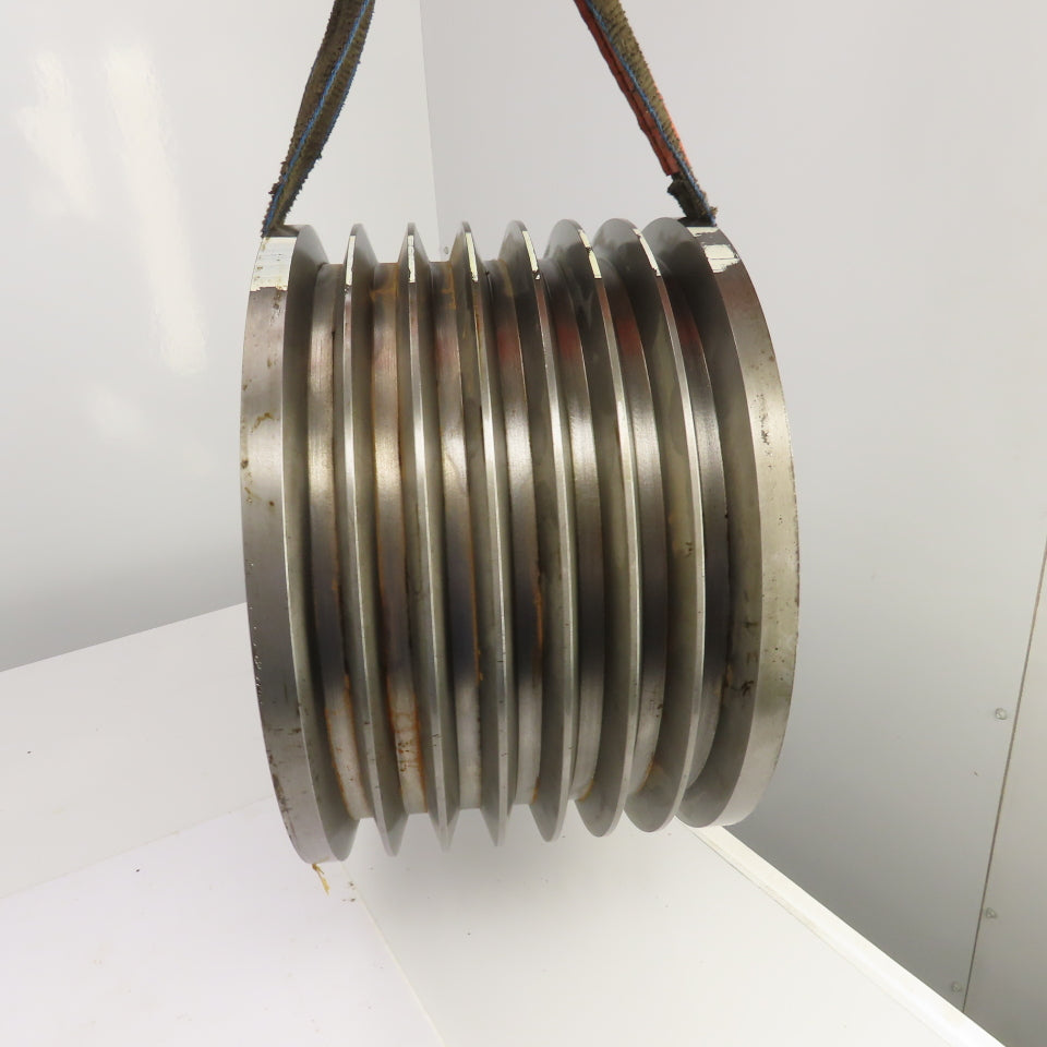K-1772 7 Groove 18-3/16" OD D Section 38° V-Belt Pulley 2-5/8" Bore 11-3/8" Wide