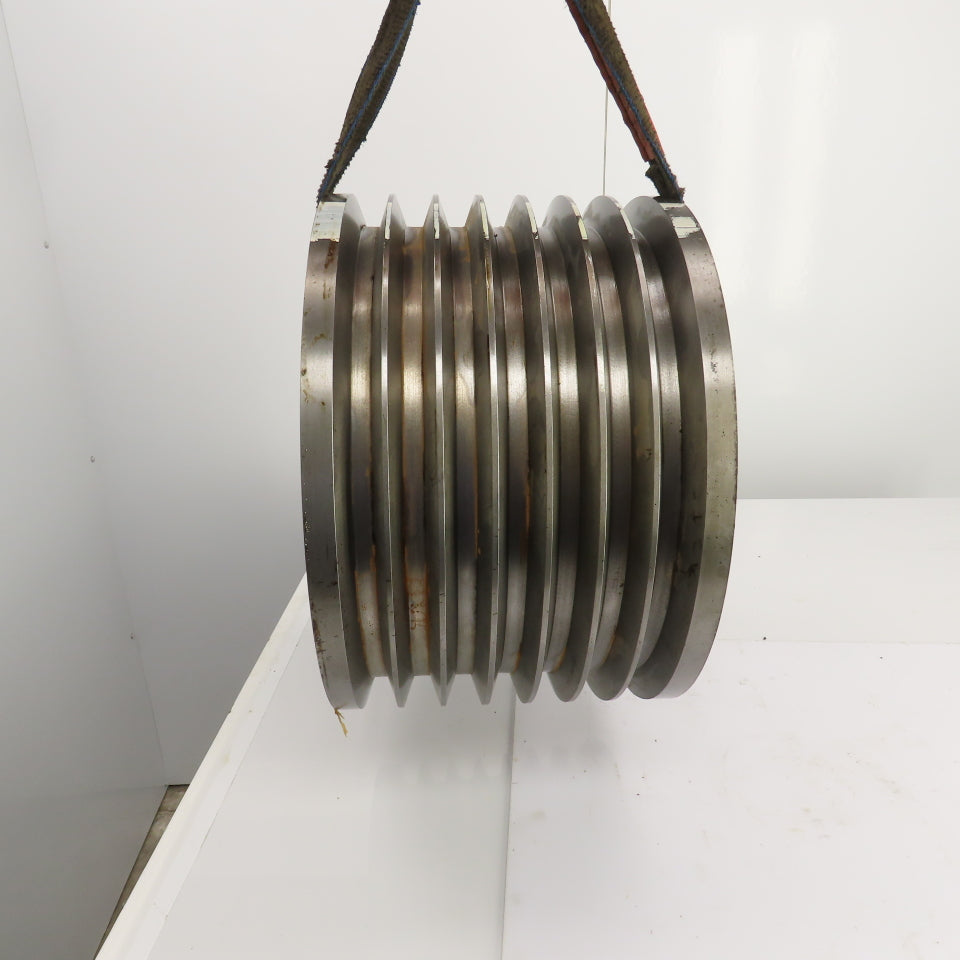 K-1772 7 Groove 18-3/16" OD D Section 38° V-Belt Pulley 2-5/8" Bore 11-3/8" Wide