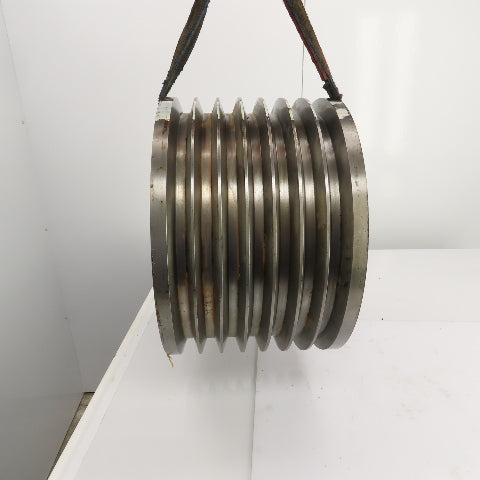 K-1772 7 Groove 18-3/16" OD D Section 38° V-Belt Pulley 2-5/8" Bore 11-3/8" Wide