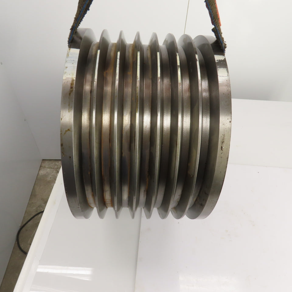 K-1772 7 Groove 18-3/16" OD D Section 38° V-Belt Pulley 2-5/8" Bore 11-3/8" Wide