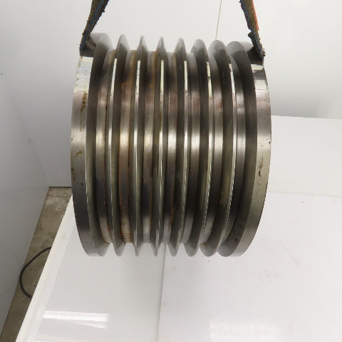 K-1772 7 Groove 18-3/16" OD D Section 38° V-Belt Pulley 2-5/8" Bore 11-3/8" Wide