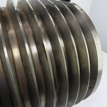 K-1772 7 Groove 18-3/16" OD D Section 38° V-Belt Pulley 2-5/8" Bore 11-3/8" Wide