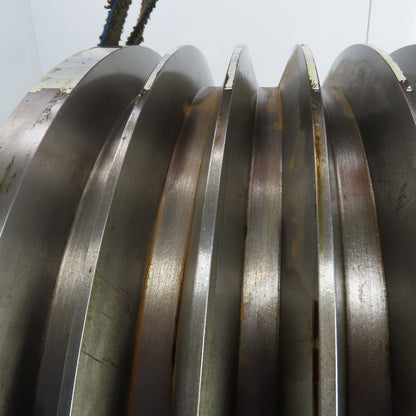 K-1772 7 Groove 18-3/16" OD D Section 38° V-Belt Pulley 2-5/8" Bore 11-3/8" Wide