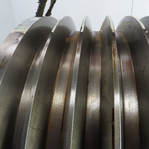 K-1772 7 Groove 18-3/16" OD D Section 38° V-Belt Pulley 2-5/8" Bore 11-3/8" Wide
