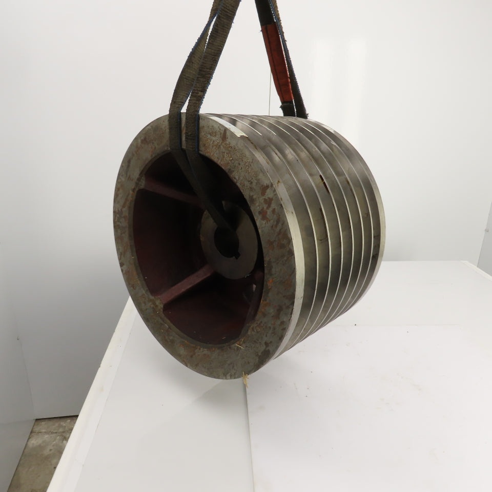 K-1772 7 Groove 18-3/16" OD D Section 38° V-Belt Pulley 2-5/8" Bore 11-3/8" Wide