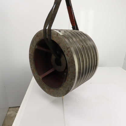 K-1772 7 Groove 18-3/16" OD D Section 38° V-Belt Pulley 2-5/8" Bore 11-3/8" Wide