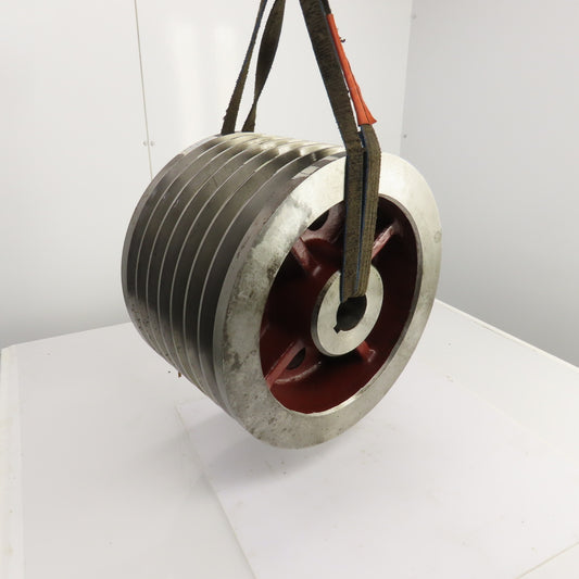 K-1772 7 Groove 18-3/16" OD D Section 38° V-Belt Pulley 2-5/8" Bore 11-3/8" Wide