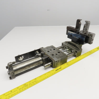 Pneumatic Guided Cylinder 4" Stroke W/ Parallel Gripper 1" Stroke