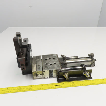 Pneumatic Guided Cylinder 4" Stroke W/ Parallel Gripper 1" Stroke