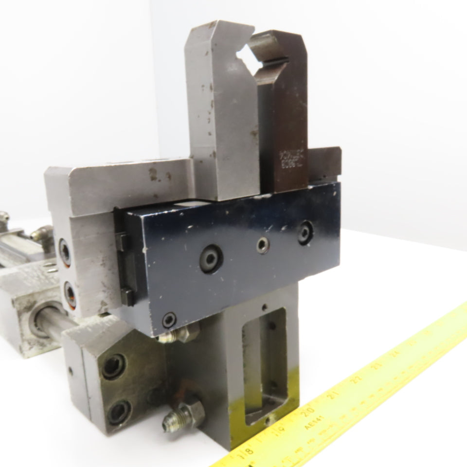 Pneumatic Guided Cylinder 4" Stroke W/ Parallel Gripper 1" Stroke