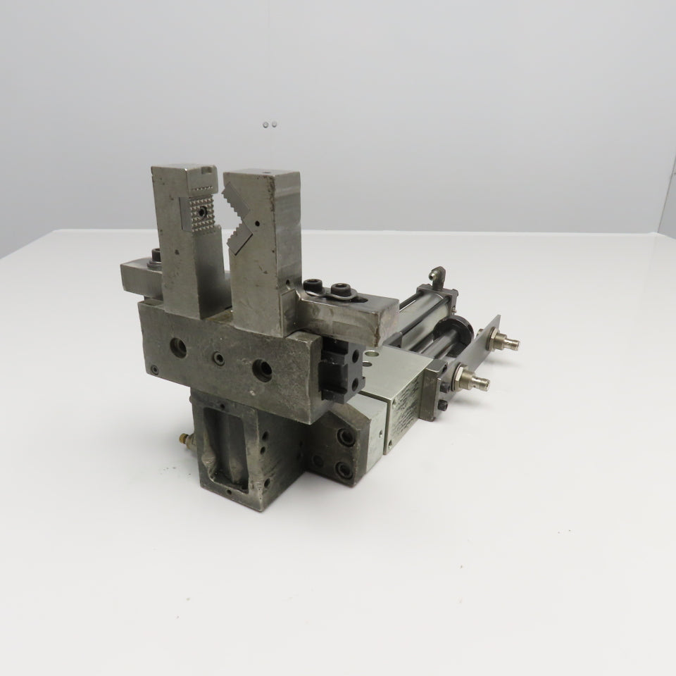 Pneumatic Guided Cylinder 4" Stroke W/ Parallel Gripper 1" Stroke