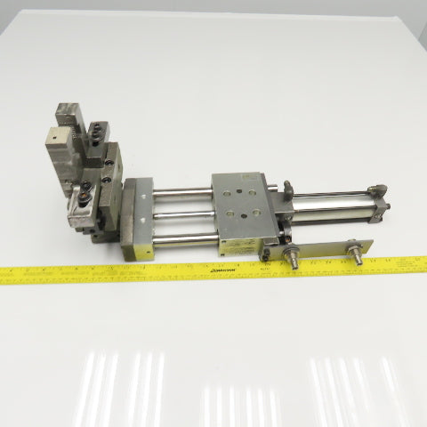 Pneumatic Guided Cylinder 4" Stroke W/ Parallel Gripper 1" Stroke