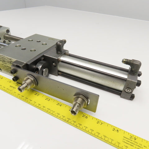 Pneumatic Guided Cylinder 4" Stroke W/ Parallel Gripper 1" Stroke