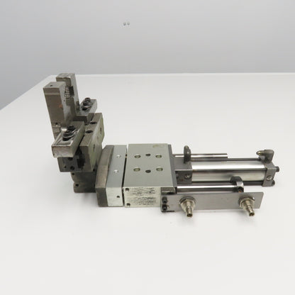 Pneumatic Guided Cylinder 4" Stroke W/ Parallel Gripper 1" Stroke