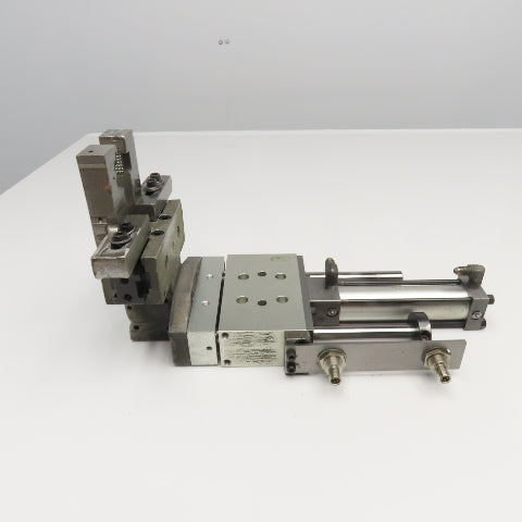 Pneumatic Guided Cylinder 4" Stroke W/ Parallel Gripper 1" Stroke