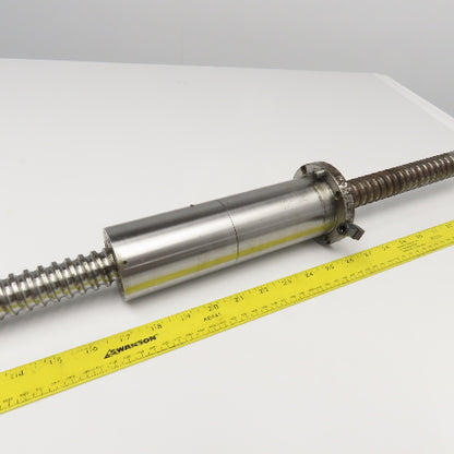 1-1/4" Single Start Ball Screw 38-1/2" Screw Length 47" OAL W/ Ball Nut