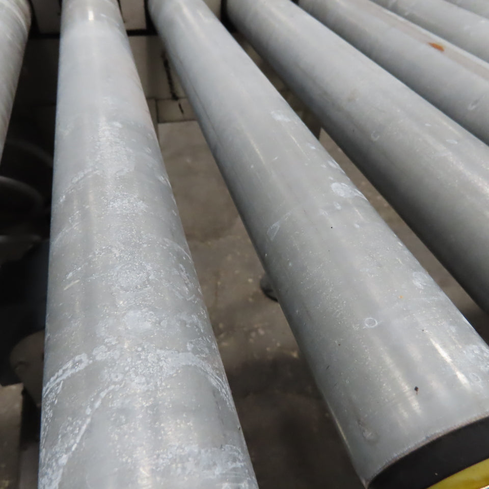 17" x 96" Power Roller Stainless Steel Settling Conveyor 26.5FPM 208-230/480V