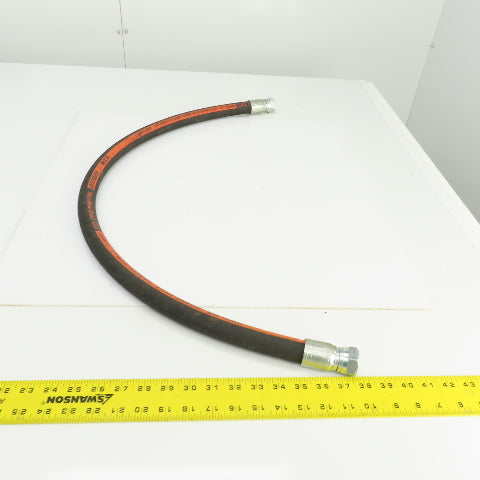 Aeroquip FC639-12 3/4"(-12) Hydraulic Hose Assy 1-1/16"-12 Invert Flare 45" L