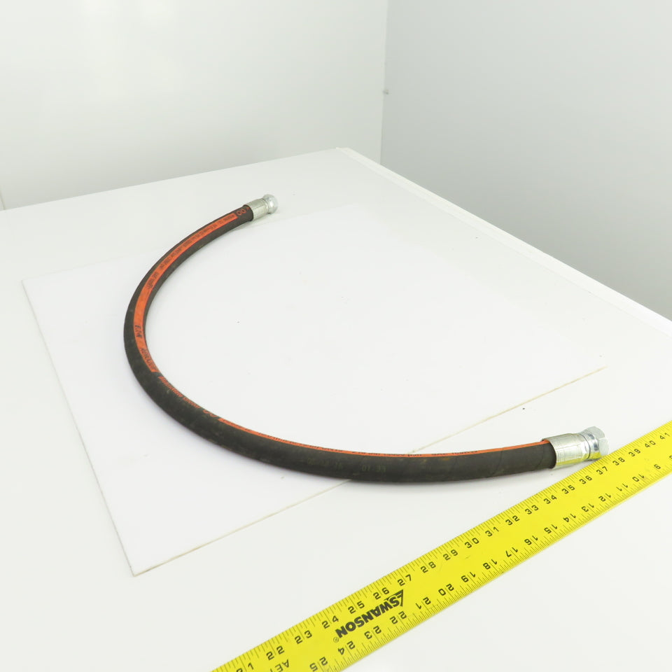 Aeroquip FC639-12 3/4"(-12) Hydraulic Hose Assy 1-1/16"-12 Invert Flare 45" L