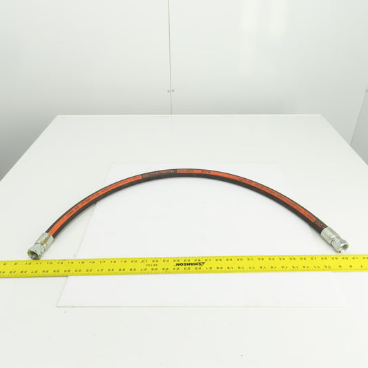 Aeroquip FC639-12 3/4"(-12) Hydraulic Hose Assy 1-1/16"-12 Invert Flare 45" L