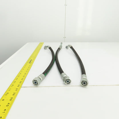 MatchMate GH781-8 1/2"(-08) Hydraulic Hose Assy 3/4-18 O-Ring Boss 24" OAL Lot/3