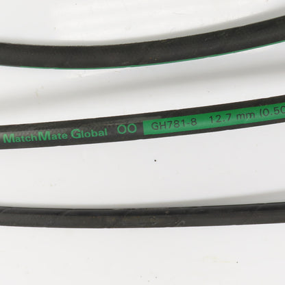 MatchMate GH781-8 1/2"(-08) Hydraulic Hose Assy 3/4-18 O-Ring Boss 24" OAL Lot/3
