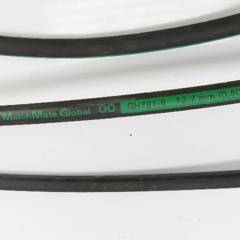 MatchMate GH781-8 1/2"(-08) Hydraulic Hose Assy 3/4-18 O-Ring Boss 24" OAL Lot/3