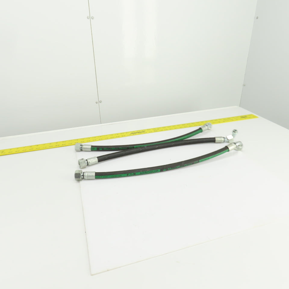 MatchMate GH781-8 1/2"(-08) Hydraulic Hose Assy 3/4-18 O-Ring Boss 24" OAL Lot/3